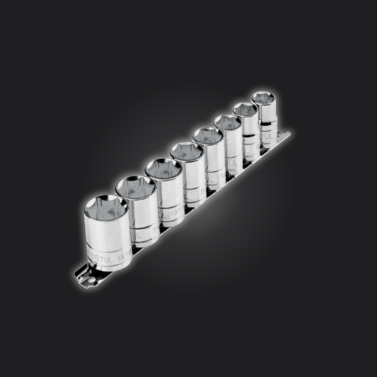 JUEGO DE 8 DADOS CUADRO 1/2'' STD, PRETUL 21170 N