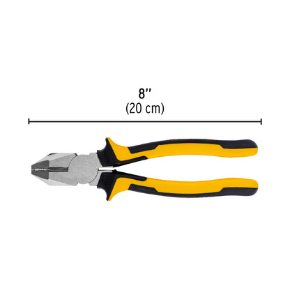 PINZA P/ELECTRICISTA 8" USO RUDO, COMFORT GRIP, PRETUL 27154 P