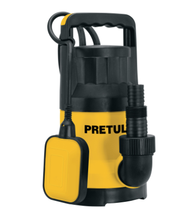 BOMBA SUMERGIBLE PLÀSTICA 1 HP PARA AGUA SUCIA, PRETUL 27198 P