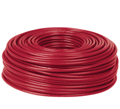 ROLLO DE 100 METROS DE CABLE THW CCA 14 AWG ROJO, BASIC 40218 N