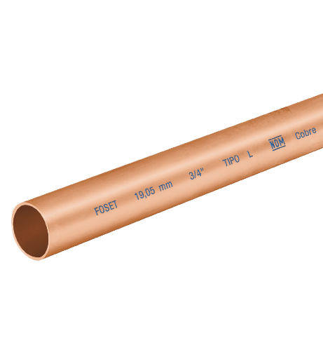 TUBO DE 3 M DE COBRE DE 3/4'' TIPO ''L'', FOSET