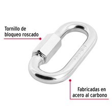 Cargar imagen en el visor de la galería, BANDOLA DE ACERO DE 3/8&#39;&#39; CON SEGURO, FIERO 44024 N
