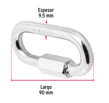 Cargar imagen en el visor de la galería, BANDOLA DE ACERO DE 3/8&#39;&#39; CON SEGURO, FIERO 44024 N
