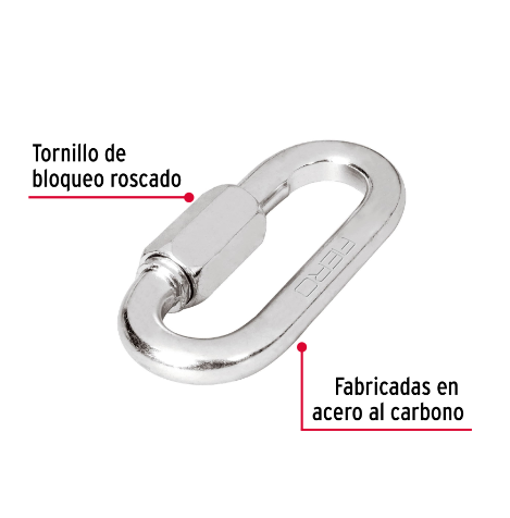 BANDOLA DE ACERO DE 1/2'' CON SEGURO, FIERO 44025 *