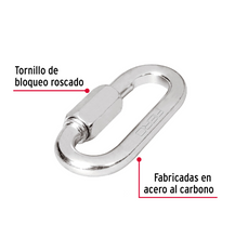 Cargar imagen en el visor de la galería, BANDOLA DE ACERO DE 1/2&#39;&#39; CON SEGURO, FIERO 44025 N
