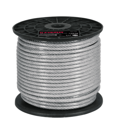 METRO DE CABLE RÌGIDO 1/4'' 7X7 RECUBIERTO PVC 44218 P