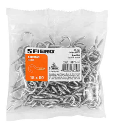 BOLSA CON 144 ARMELLAS ARMELLAS DE 18 X 50, FIERO 44378 P