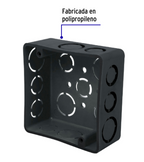 CAJA CUADRADA 4' X 4' PLASTICA, VOLTECK 45004 N