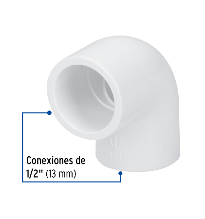 CODO 90° DE PVC DE 1/2'', FOSET 45411 *