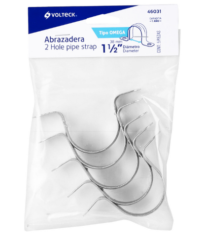 BOLSA CON 5 ABRAZADERAS 1-1/2'' TIPO OMEGA 46031 *