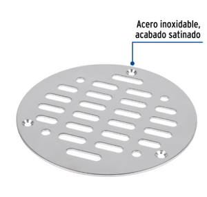 REJILLA DE ACERO INOXIDABLE 5', CIERRE CON TORNILLOS, FOSET 46047 *