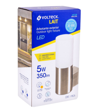 ARBOTANTE DECORATIVO DE LED 5W 1 SPOT LUZ CÀLIDA, VOLTECK 46128 *