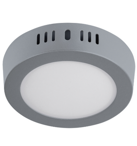 LUMINARIO LED TIPO PLAFÓN 6W, REDONDO, LUZ DE DÍA, GRIS 47346 N
