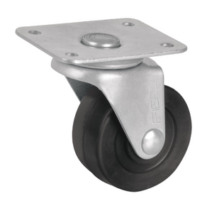 RODAJA HULE 2'', PLACA GIRATORIA CON BUJE, CARGA 25KG 48604 *