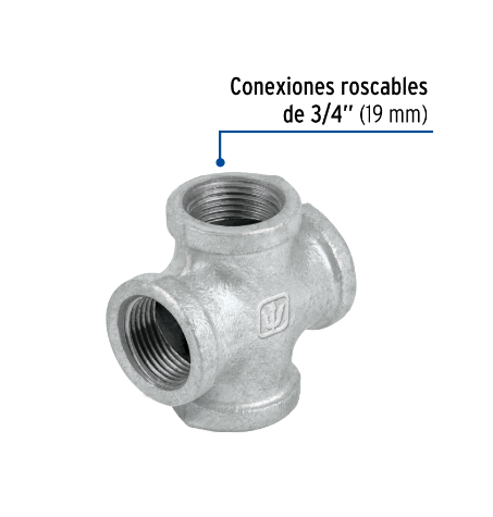 CRUZ DE ACERO GALVANIZADO 3/4'', FOSET 48744 N