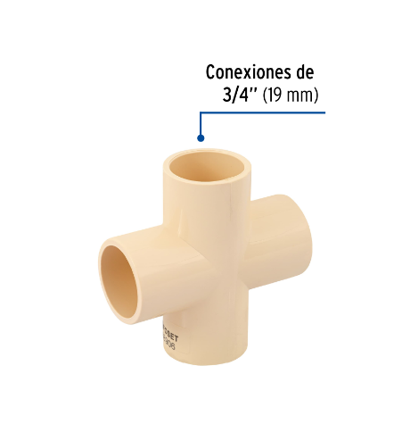 CRUZ DE CPVC 3/4''. FOSET 48906 N