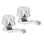 JUEGO DE 2 LLAVES INDIVIDUALES PARA LAVABO, MANERALES METÀLICOS 49234 N