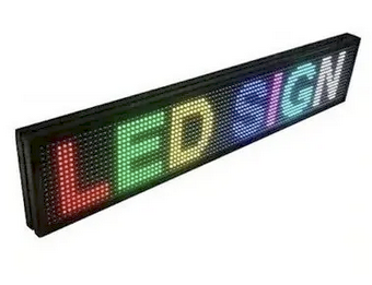 ANUNCIO LUMINOSO DE LEDS PROGRAMABLE RGB (DIFERENTES COLORES) 246-486 N