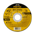 DISCO TIPO 27 DE 4-1/2'' X 6.2MM DESBASTE DE METAL, PRETUL 29955 *