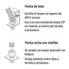JUEGO DE 13 LLAVES ALLEN LARGAS STD ORGANIZADOR 13645 *