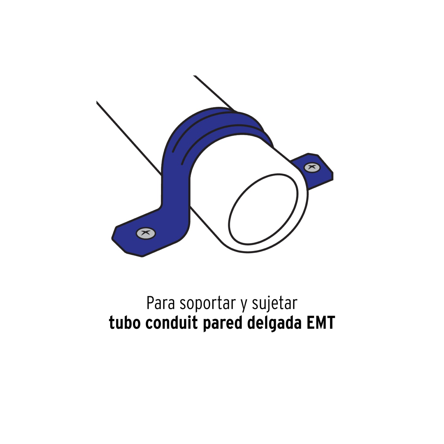 BOLSA C/5 ABRAZADERAS TIPO OMEGA 1-1/4" P/TUBO PARED DELGADA 46030 *