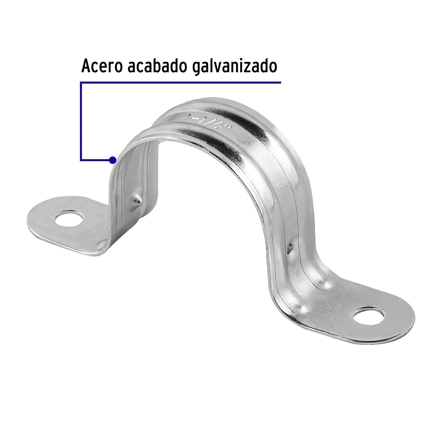BOLSA C/5 ABRAZADERAS TIPO OMEGA 1-1/4" P/TUBO PARED DELGADA 46030 *