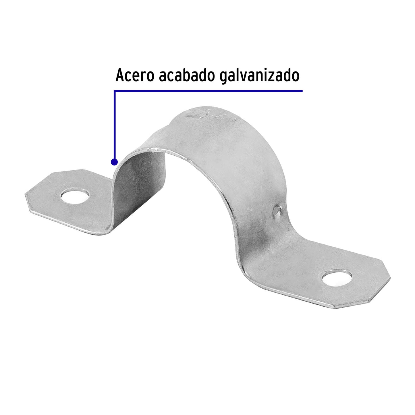 BOLSA CON 10 ABRAZADERAS TIPO OMEGA 3/4'', VOLTECK 46924 *