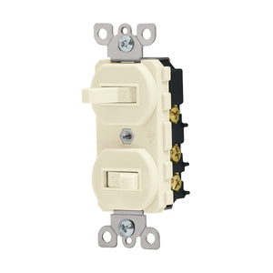 INTERRUPTOR DÚPLEX, STANDARD, MARFIL 46002 P