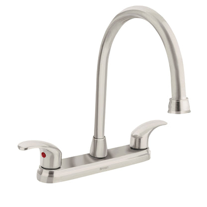 MEZCLADORA SATÍN 8' PARA LAVABO, CUELLO LARGO, PALANCA AQUA FOSET 45624 P