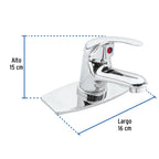 MONOMANDO PARA LAVABO, FOSET AQUA 49408 P