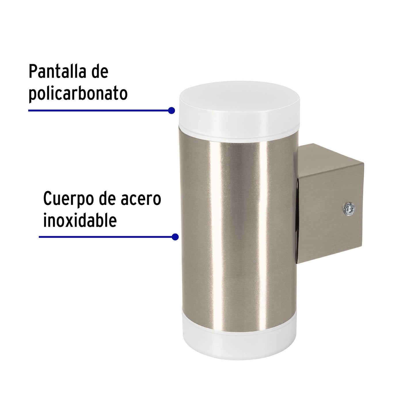 ARBOTANTE DECORATIVO DE LED 10 W 2 SPOTS LUZ CÁLIDA, VOLTECK 46129 *L