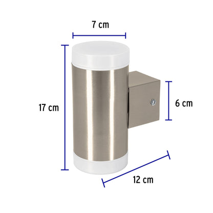 ARBOTANTE DECORATIVO DE LED 10 W 2 SPOTS LUZ CÁLIDA, VOLTECK 46129 *L