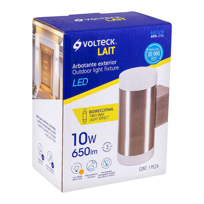 ARBOTANTE DECORATIVO DE LED 10 W 2 SPOTS LUZ CÁLIDA, VOLTECK 46129 *L