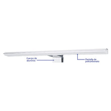 Cargar imagen en el visor de la galería, ARBOTANTE DECORATIVO DE LED 10 W TIPO BARRA PARA BAÑO 46347 N
