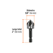 Cargar imagen en el visor de la galería, AVELLANADOR HSS CAMBIO RÁPIDO 5/8", TRUPER 102381 P
