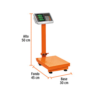 BÁSCULA DE PLATAFORMA, MOSTRADOR, 80 KG 103112 *