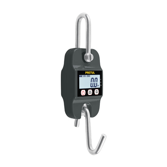 BÁSCULA ELECTRÓNICA COLGANTE 300 KG, DE PILAS, PRETUL 29918 *