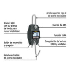 BÁSCULA ELECTRÓNICA COLGANTE 300 KG, DE PILAS, PRETUL 29918 *