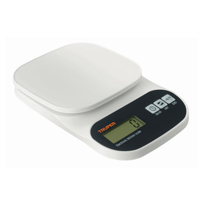 BÁSCULA DIGITAL BASE PLÁSTICA PARA COCINA CAPACIDAD 5KG 15161 *