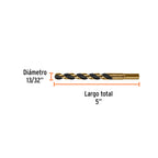 BROCA HSS 13/32" TRUGOLD PARA METAL, TRUPER EXPERT 11154 *