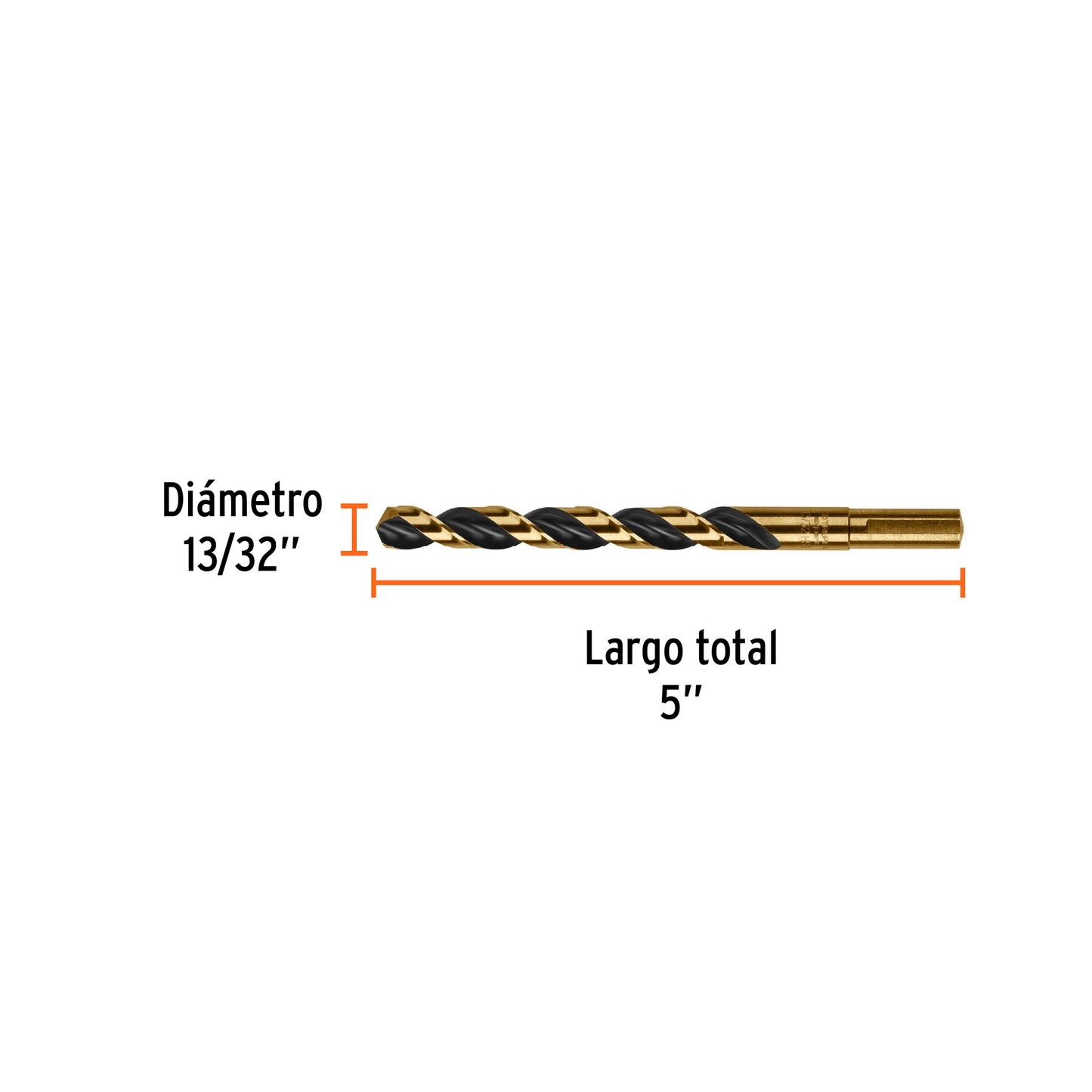 BROCA HSS 13/32" TRUGOLD PARA METAL, TRUPER EXPERT 11154 *