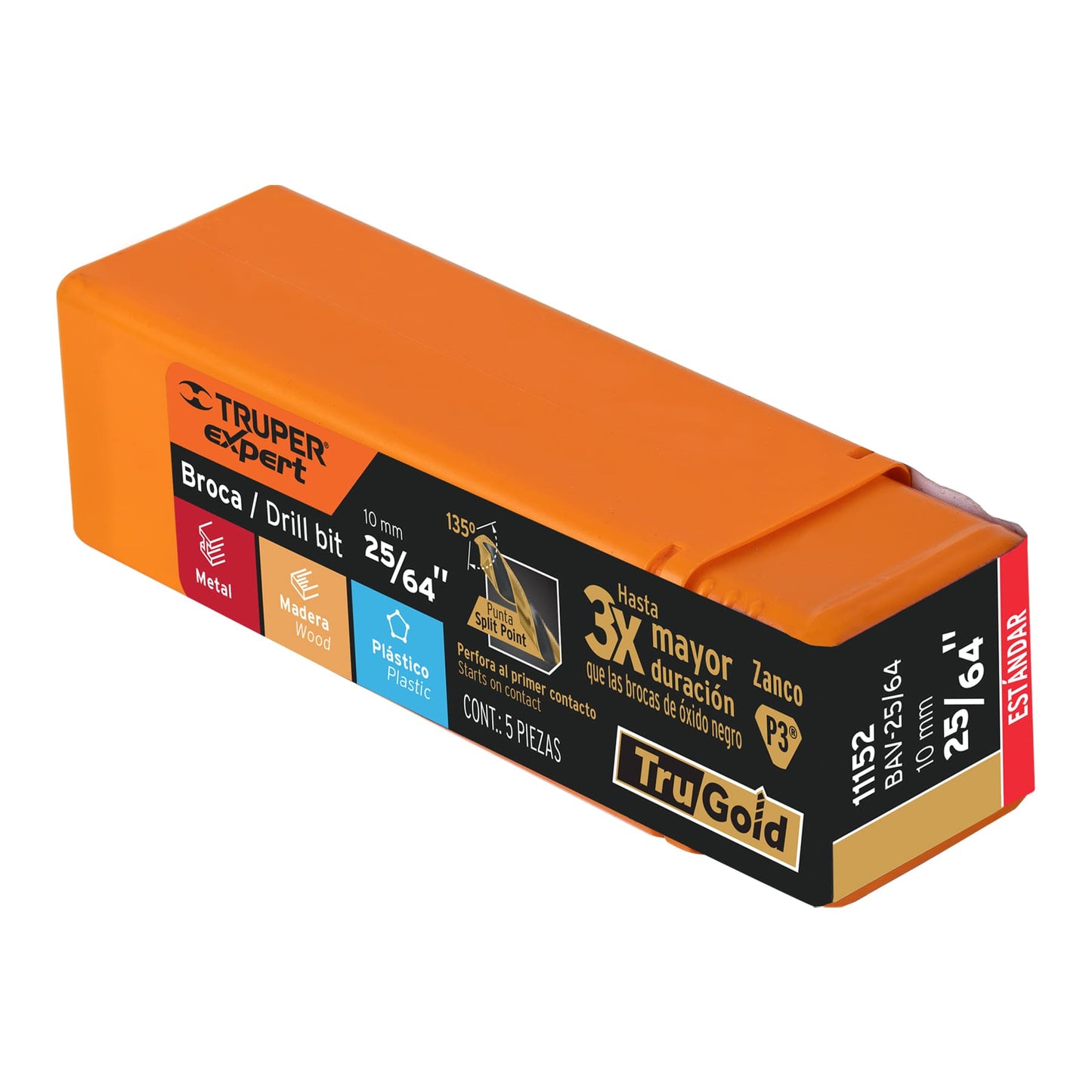 BROCA HSS 25/64' TRUGOLD PARA METAL, TRUPER EXPERT 11152 *L
