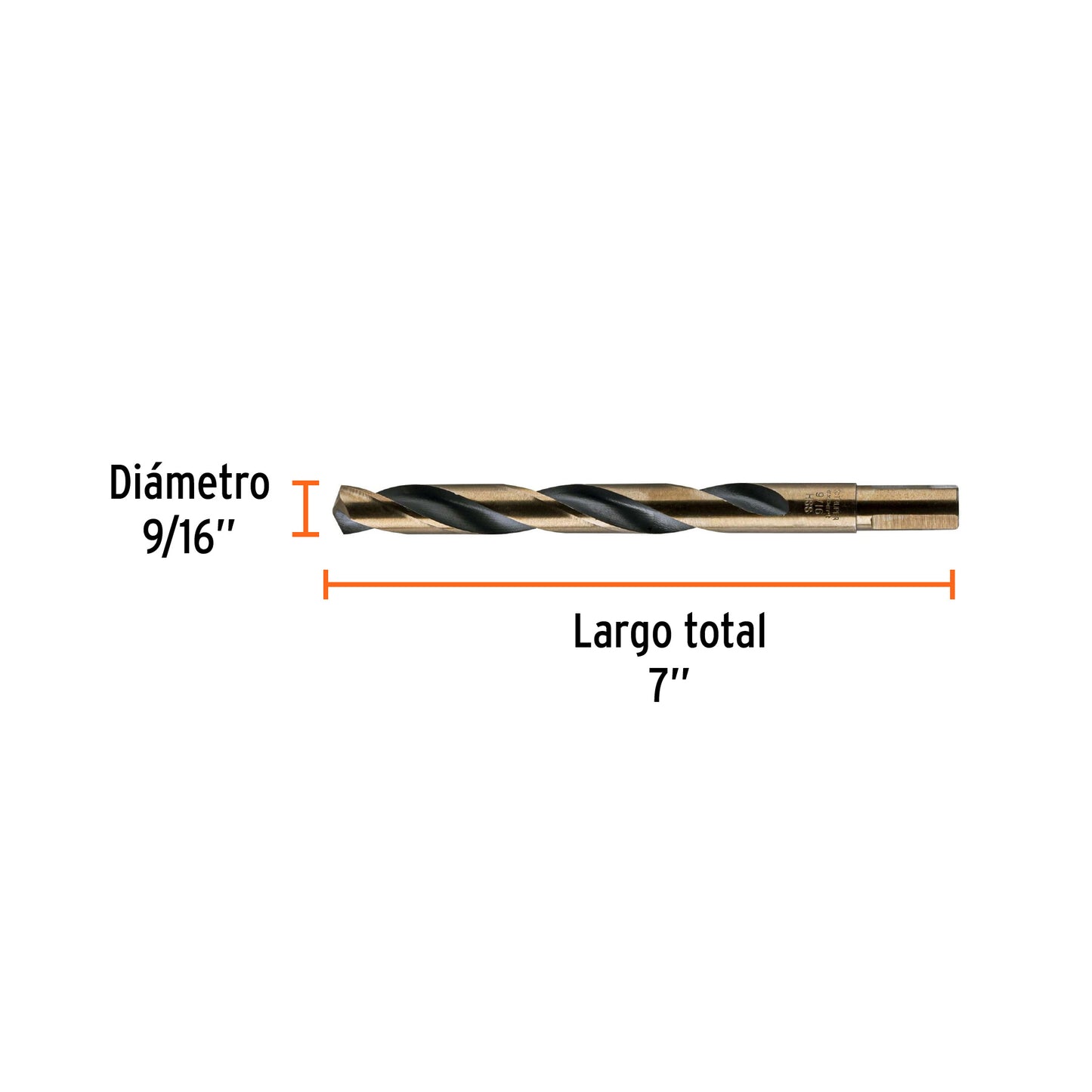 BROCA HSS 9/16" TRUGOLD PARA METAL, TRUPER EXPERT 11168 *