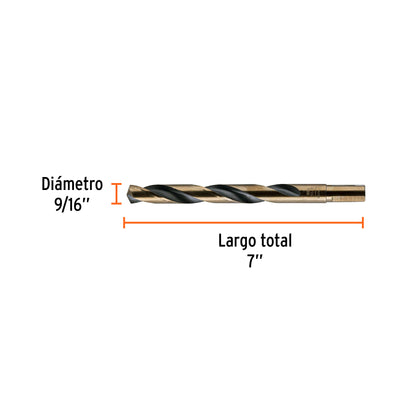 BROCA HSS 9/16" TRUGOLD PARA METAL, TRUPER EXPERT 11168 *