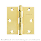 BISAGRA CUADRADA 2", LATONADO, CABEZA PLANA, HERMEX 43235 P