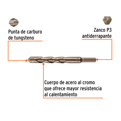 BROCA PARA CONCRETO DE  5/8 x 6", TRUPER 11236 P