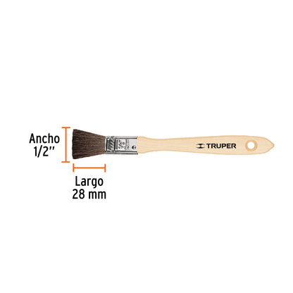 BROCHA PELO DE CAMELLO DE 1/2'' TRUPER 12465 *