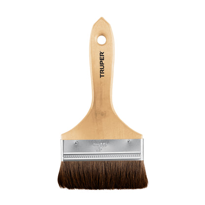 BROCHA PELO DE CAMELLO DE 4'' CON MANGO DE MADERA, TRUPER 12470 P