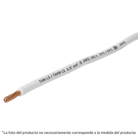 METRO DE CABLE #10 THHW-LS AWG BLANCO, VOLTECK 46055-1 *