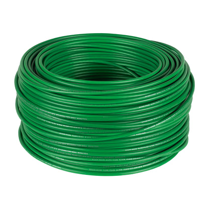 ROLLO DE 100 M DE CABLE THHW-LS 10 AWG VERDE, VOLTECK 46063 *